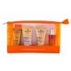 NUXE Sun Melting Cream SPF50 Travel Set Pacco regalo krém na opalování 30 ml + šampon After-Sun 50 ml + mléko po opalování After-Sun 50 ml + tělový sprej Sun 30 ml + kosmetická taštička