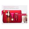 Clarins Double Serum &amp; Super Restorative Collection Pacco regalo pleťové sérum Double Serum 50 ml + denní pleťový krém Rose Radiance Cream Super Restorative 15 ml + noční pleťový krém Super Restorative Night Cream 15 ml + kosmetická taštička