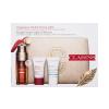 Clarins Double Serum Light Collection Pacco regalo siero viso Double Serum Light Texture 50 ml + balsamo viso Beauty Flash Balm 15 ml + maschera cremosa per il viso Cryo-Flash Cream-Mask 15 ml + borsa cosmetica ecologica