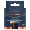 Gillette King C. Style Master Blade Lama di ricambio uomo 1 pz