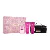 Versace Bright Crystal Absolu SET1 Pacco regalo eau de parfum 90 ml + gel doccia 100 ml + lozione corpo 100 ml + borsa cosmetica