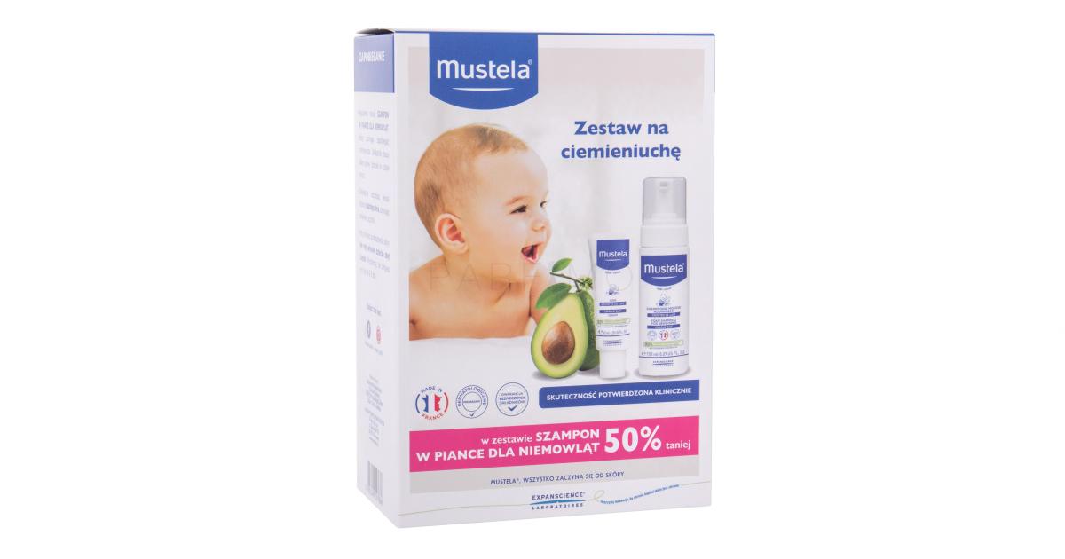 Mustela Bébé Foam Shampoo Kit Pacco regalo shampoo 150 ml + crema per  combattere la crosta lattea nei neonati 40 ml