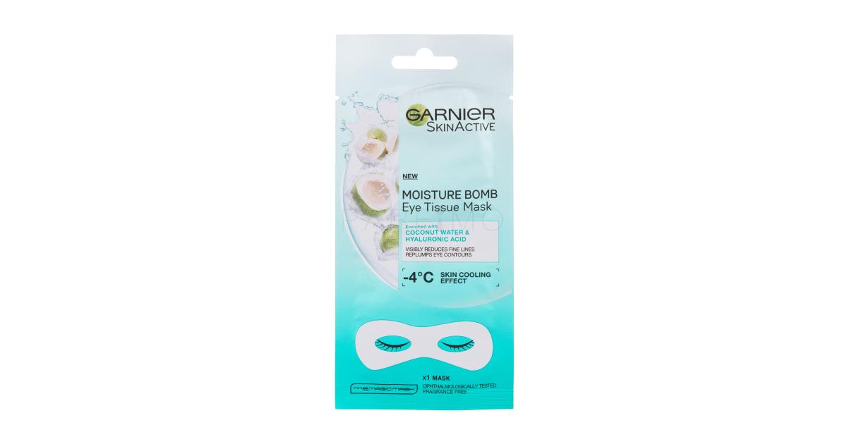 Garnier Maschera Occhi SkinActive, Arricchita con Acqua di Cocco e Acido  Ialuronico.