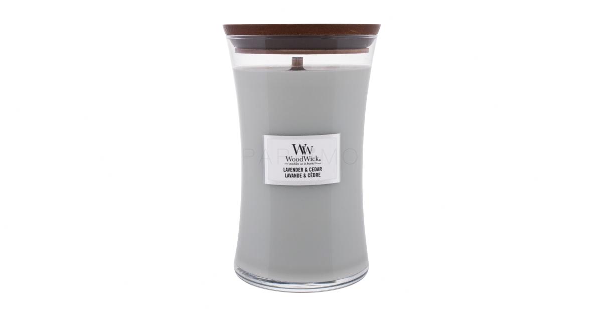 WoodWick Lavender & Cedar Candela profumata 610 g