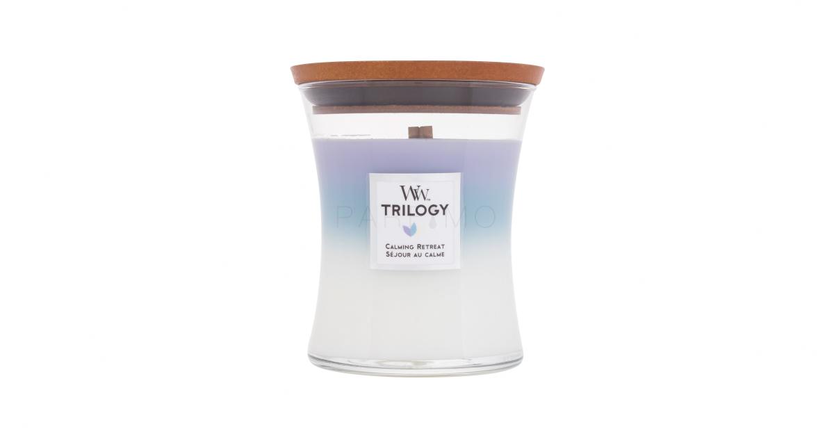 WoodWick Candela profumata in vetro Calming Retreat Trilogy