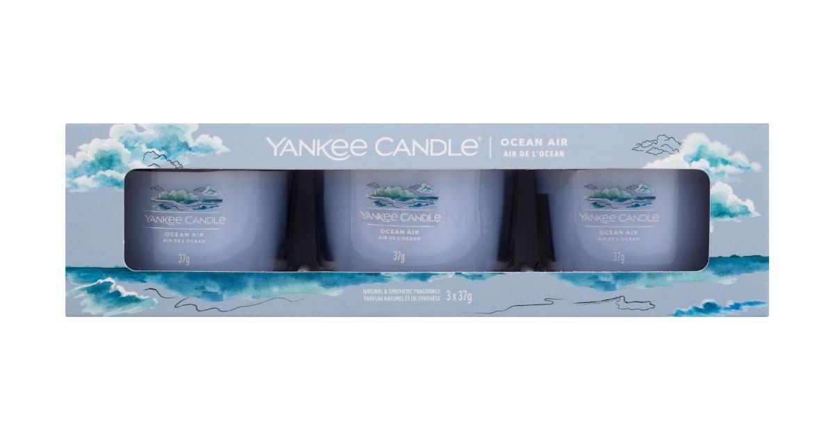 Yankee Candle Ocean Air (candle/3x37g) - Set candele profumate Ocean air