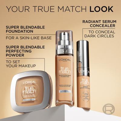 L&#039;Oréal Paris True Match Super-Blendable Foundation Fondotinta donna 30 ml Tonalità 1.D/1.W