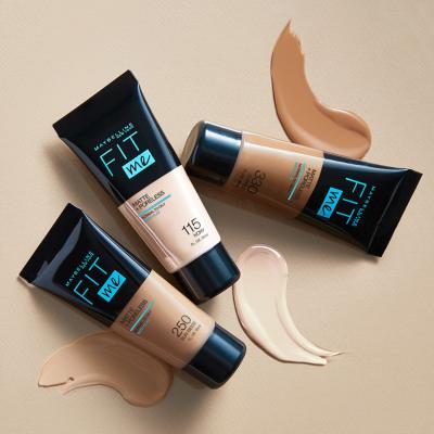 Maybelline Fit Me! Matte + Poreless Fondotinta donna 30 ml Tonalità 105 Natural Ivory