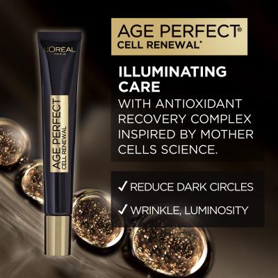 L&#039;Oréal Paris Age Perfect Cell Renew Illuminating Eye Cream Crema contorno occhi donna 15 ml