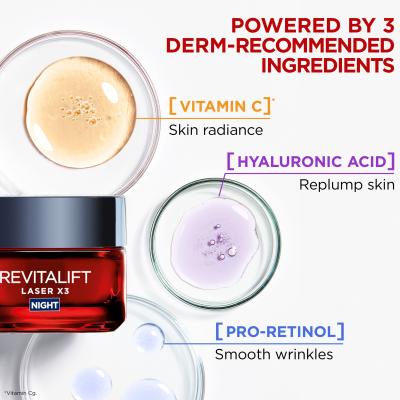 L&#039;Oréal Paris Revitalift Laser X3 Night Cream Crema notte per il viso donna 50 ml