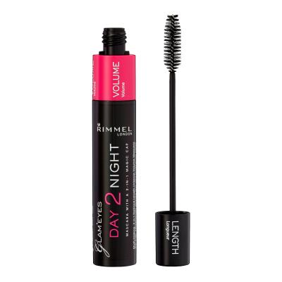 Rimmel London Day 2 Night Mascara donna 9,5 ml Tonalità 001 Black