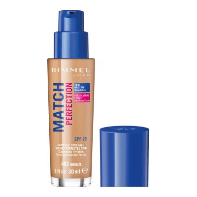 Rimmel London Match Perfection SPF20 Fondotinta donna 30 ml Tonalità 402 Bronze