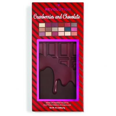 I Heart Revolution Chocolate Eyeshadow Palette Ombretto donna 18 g Tonalità Cranberries and Chocolate