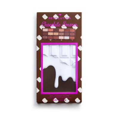 I Heart Revolution Chocolate Eyeshadow Palette Ombretto donna 18 g Tonalità Smores Chocolate