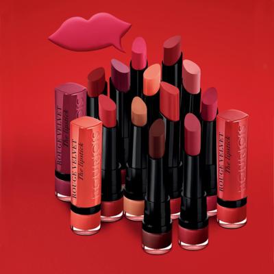 BOURJOIS Paris Rouge Velvet The Lipstick Rossetto donna 2,4 g Tonalità 19 Place Des Roses