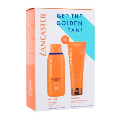 Lancaster Sun Beauty That Summer Feeling Pacco regalo lozione solare Sun Beauty Sublime Tan Velvet Milk SPF30 175 ml + lozione doposole Golden Tan Maximizer After Sun Lotion 125 ml