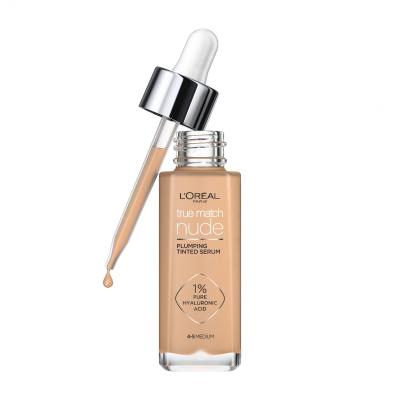 L&#039;Oréal Paris True Match Nude Plumping Tinted Serum Fondotinta donna 30 ml Tonalità 4-5 Medium