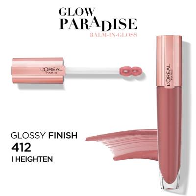 L&#039;Oréal Paris Glow Paradise Balm In Gloss Lucidalabbra donna 7 ml Tonalità 412 I Heighten