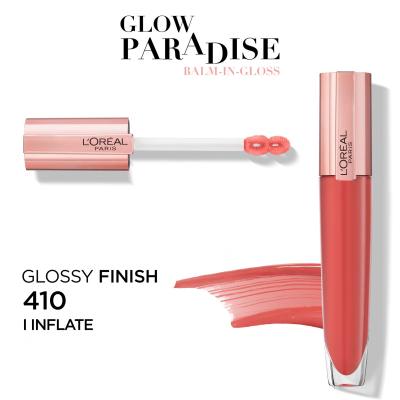 L&#039;Oréal Paris Glow Paradise Balm In Gloss Lucidalabbra donna 7 ml Tonalità 410 I Inflate