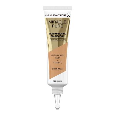 Max Factor Miracle Pure Skin-Improving Foundation SPF30 Fondotinta donna 30 ml Tonalità 75 Golden