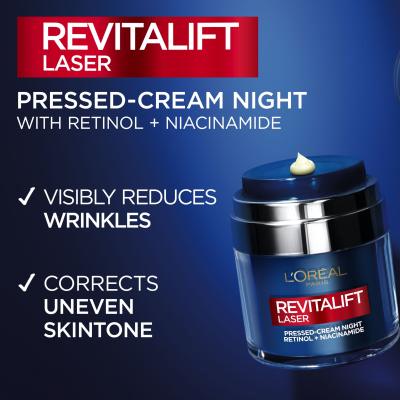 L&#039;Oréal Paris Revitalift Laser Pressed-Cream Night Crema notte per il viso donna 50 ml