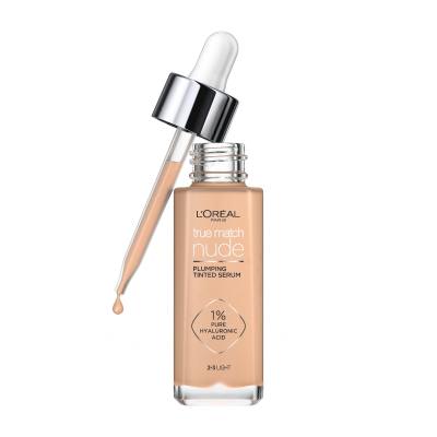 L&#039;Oréal Paris True Match Nude Plumping Tinted Serum Fondotinta donna 30 ml Tonalità 2-3 Light