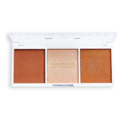 Revolution Relove Colour Play Contour Trio Contouring palette donna 6 g Tonalità Baked Sugar