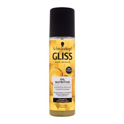 Schwarzkopf Gliss Oil Nutritive Express-Repair-Conditioner Balsamo per capelli donna 200 ml