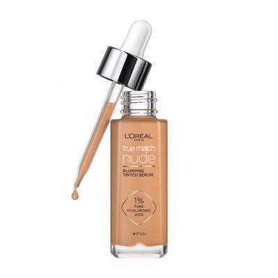 L&#039;Oréal Paris True Match Nude Plumping Tinted Serum Fondotinta donna 30 ml Tonalità 6-7 Tan