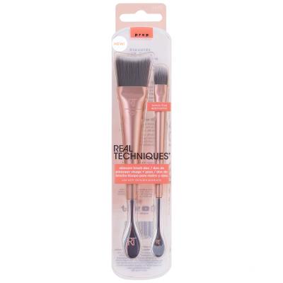 Real Techniques Prep Skincare Brush Duo Pacco regalo pennello cosmetico Prep RT 107 Pennello viso 1 pz + pennello cosmetico Prep RT 109 Pennello occhi 1 pz