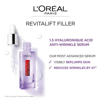 L&#039;Oréal Paris Revitalift Filler HA 1,5% Siero per il viso donna 30 ml