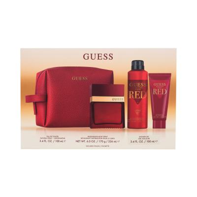 GUESS Seductive Homme Red Pacco regalo eau de toilette 100 ml + deodorante 226 ml + gel doccia 100 ml + trousse cosmetica