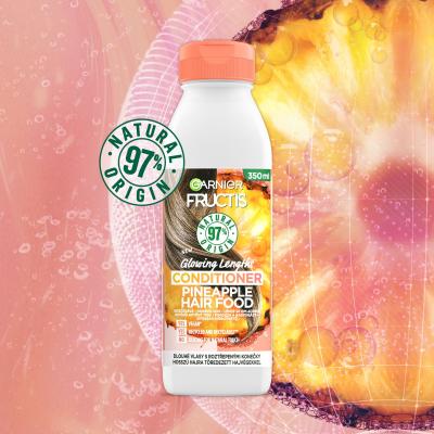 Garnier Fructis Hair Food Pineapple Glowing Lengths Conditioner Balsamo per capelli donna 350 ml