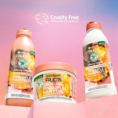 Garnier Fructis Hair Food Pineapple Glowing Lengths Conditioner Balsamo per capelli donna 350 ml