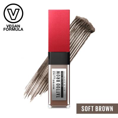 Maybelline Tattoo Brow 36H Styling Gel Gel e pomate per sopracciglia donna 6 ml Tonalità 255 Soft Brown