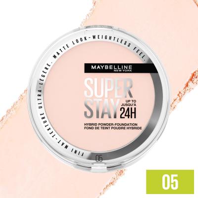 Maybelline Superstay 24H Hybrid Powder-Foundation Fondotinta donna 9 g Tonalità 05