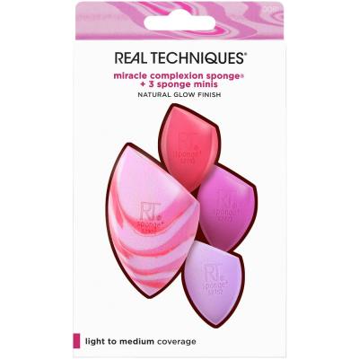 Real Techniques Miracle Complexion Sponge Pacco regalo spugnetta trucco Miracle Complexion Sponge 1 pz + mini spugnetta Miracle Complexion Sponge 3 pz