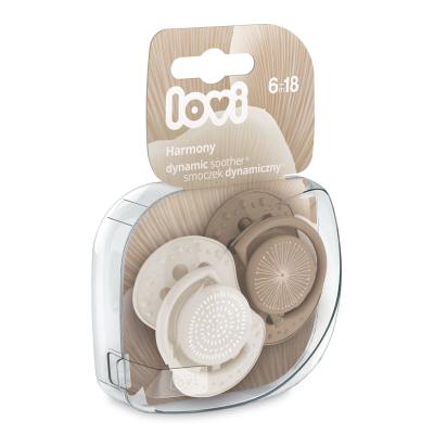 LOVI Harmony Dynamic Soother Girl 6-18m Ciuccio bambino 2 pz