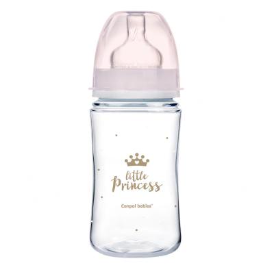 Canpol babies Royal Baby Easy Start Anti-Colic Bottle Little Princess 3m+ Biberon bambino 240 ml