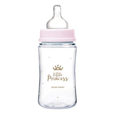 Canpol babies Royal Baby Easy Start Anti-Colic Bottle Little Princess 3m+ Biberon bambino 240 ml