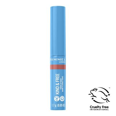 Rimmel London Kind &amp; Free Tinted Lip Balm Balsamo per le labbra donna 4 g Tonalità 002 Natural Apricot