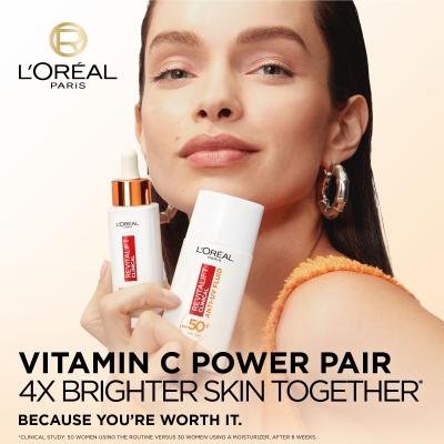 L&#039;Oréal Paris Revitalift Clinical Pure 12% Vitamin C Pacco regalo siero Revitalift Clinical Vitamin C Serum 30 ml + crema quotidiana per la pelle Revitalift Clinical Vitamin C Anti-UV Fluid SPF50 50 ml