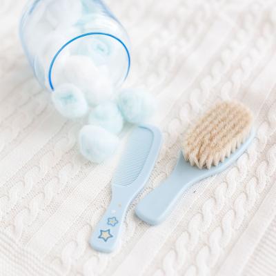 Canpol babies Newborn Baby Baby Brush With Comb Stars Pettine per capelli bambino Set