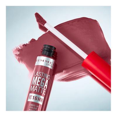 Rimmel London Lasting Mega Matte Liquid Lip Colour Rossetto donna 7,4 ml Tonalità Ravishing Rose