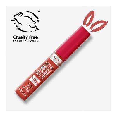 Rimmel London Lasting Mega Matte Liquid Lip Colour Rossetto donna 7,4 ml Tonalità Scarlet Flames