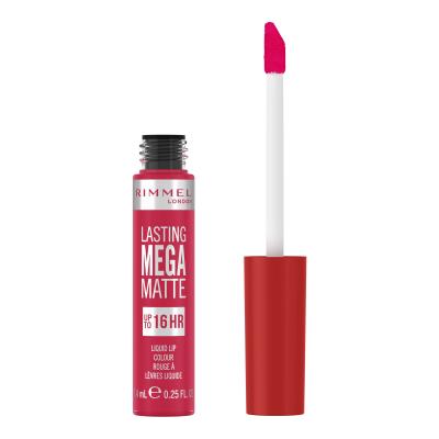 Rimmel London Lasting Mega Matte Liquid Lip Colour Rossetto donna 7,4 ml Tonalità Fuchsia Flush