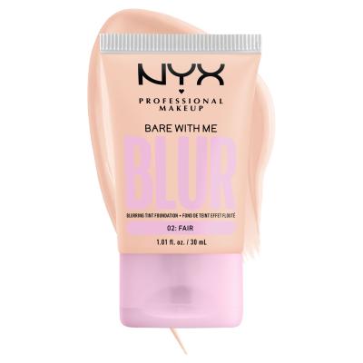 NYX Professional Makeup Bare With Me Blur Tint Foundation Fondotinta donna 30 ml Tonalità 02 Fair