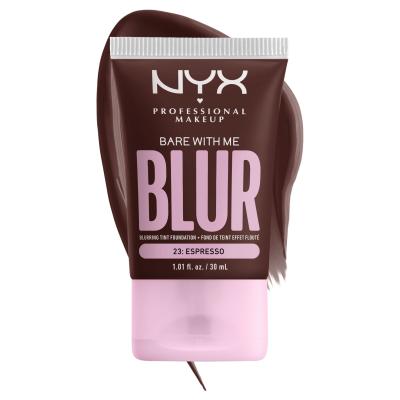 NYX Professional Makeup Bare With Me Blur Tint Foundation Fondotinta donna 30 ml Tonalità 23 Espresso