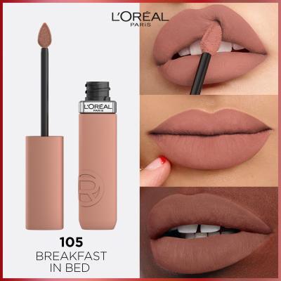 L&#039;Oréal Paris Infaillible Matte Resistance Lipstick Rossetto donna 5 ml Tonalità 105 Breakfest In Bed