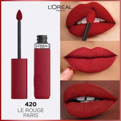 L&#039;Oréal Paris Infaillible Matte Resistance Lipstick Rossetto donna 5 ml Tonalità 420 Le Rouge Paris